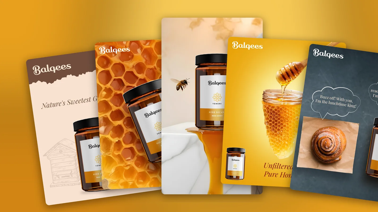 Balqees honey social media design case study
