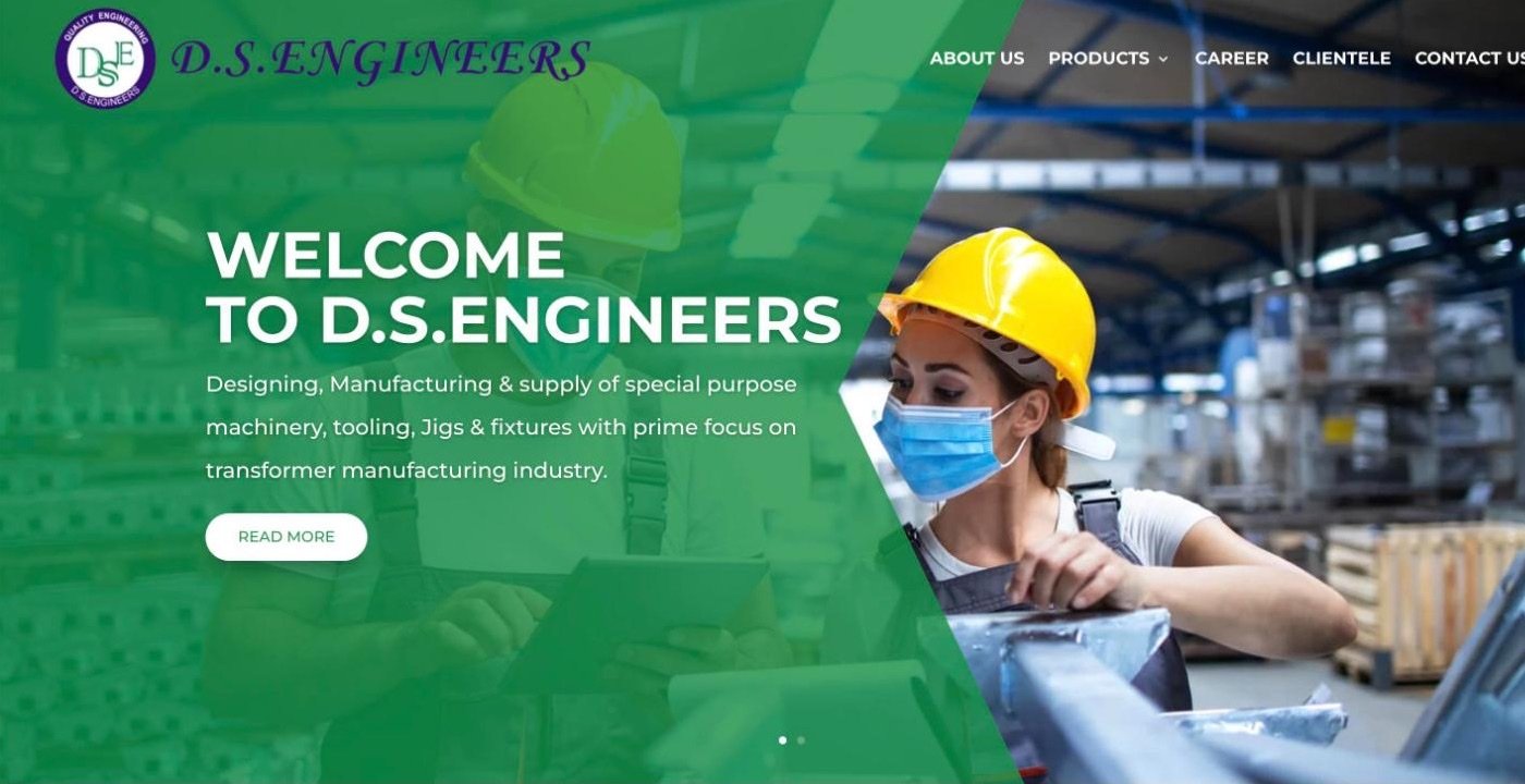 Industrial manufacturer website designed by Mavens Strategies, a B2B marketing agency in Dubai