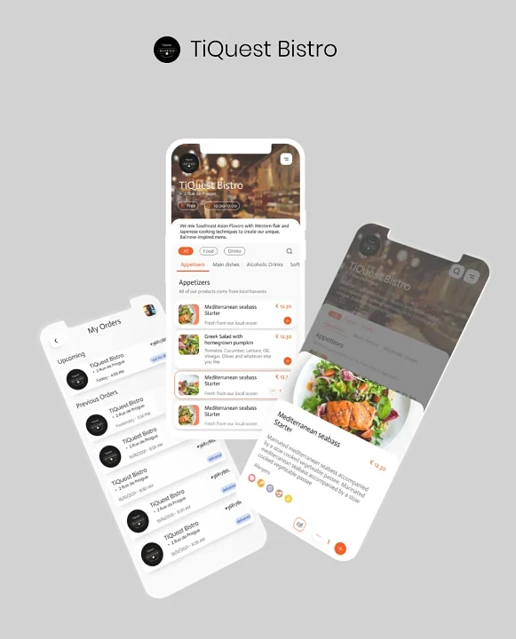 TiQuest Bistro food delivery app case study
